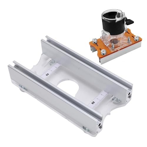 AUNMAS Holz Trimmer Router Basis Kompakt, Aluminiumlegierungspalme Router Schlitzhalterung für Schrankgarderobe Möbel von AUNMAS