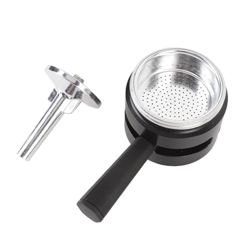 AUNMAS Kaffeekanne Thermostat mit Filter- und Infusionsrohr, Aluminiumlegierung Dual -Ventil 2 Tasse Anti -Over -Extraktion Thermostatersatz für Italienische Kaffee (BLACK) von AUNMAS
