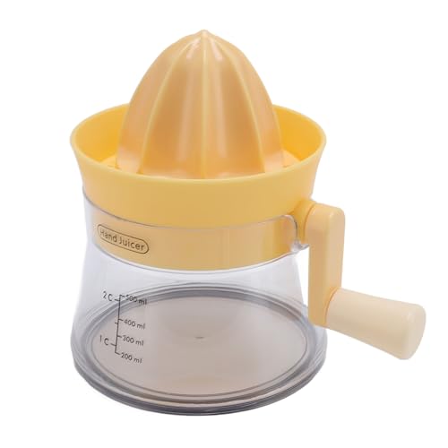 AUNMAS Manuelles Zitrussuicer mit Rotierender Kurbel, Tragbarer Manueller Handkurbelsuit mit Ergonomischem Griff, Große Kapazität und Leicht zu Reinigende Max -Saft -Extraktion für von AUNMAS
