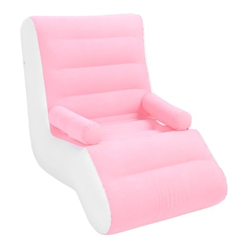 Aufblasbares Liege-Luftsofa, Tragbarer Lazy Lounger-Stuhl mit Armlehnen, Klappbares Gepolstertes Couchbett für Reisen, Camping, Picknicks von AUNMAS