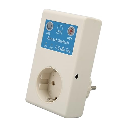 Fernbedienungs-Steckdose, 16 A, Vielseitige Fernbedienung, Intelligente Steckdose, Telefonanrufe, SMS-Alarm, Fernbedienung, Sicherheits-Smart-Stecker für Pumpen, Router von AUNMAS