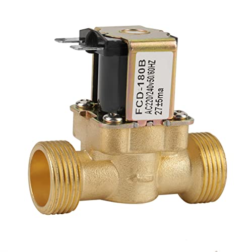 G3/4 2 Way Water Inlet N/C, Magneetklep 3 Electrovalvula 220V Agua Normal Closed Pressure Electric Solenoid Valve Ac 220V Fcd‑180B von AUNMAS