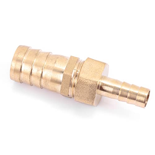 Messinganschluss-Schlauchtülle, 19-mm-Schlauchtülle, Reduzierstecker auf 10-mm-Reduzierer, Endstück-Reduzierer-Reduzierstecker (10–19 mm) von AUNMAS