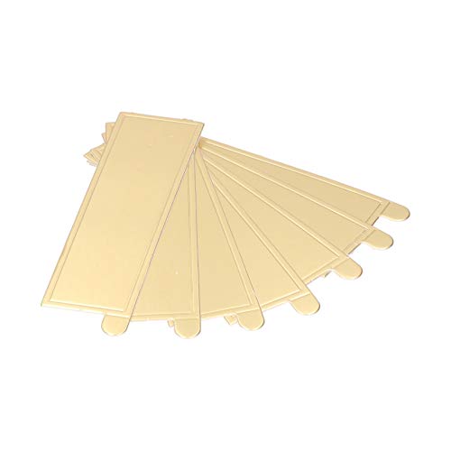 AUNMAS 100PCS Cake Boards Set,Kuchen Boards, Mousse Boards Mini Rechteck Golden Cardboard Cake Base Mousse Cake Boards Karton Base für Dessert Board Base Hochzeit, Geburtstag von AUNMAS