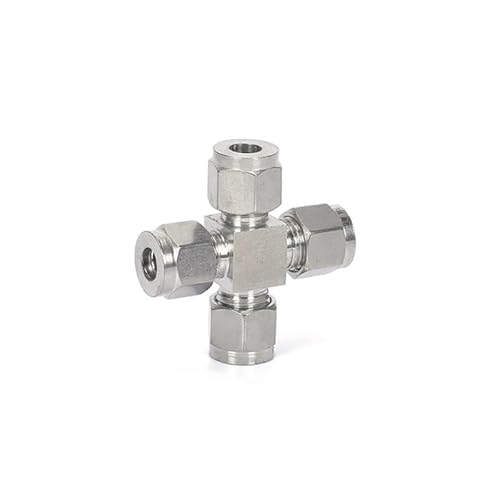 AUOQKQUT 1PC 304 Stainless Steel Double Ferrule Straight Cross Fitting 14mm Tube Hex 4-Way Equal Diameter Cross Joint AUOQKQUT 1PC 304 Stainless Steel Double Ferrule Straight Cross Fitting 14mm Tube Hex 4-Way Equal Diameter Cross Joint von AUOQKQUT