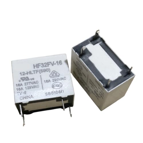 AUOQKQUT 1pc HF32FV-16 12-HLTF(590) (32FMA-12V/5V-16A) Relay 4pins von AUOQKQUT