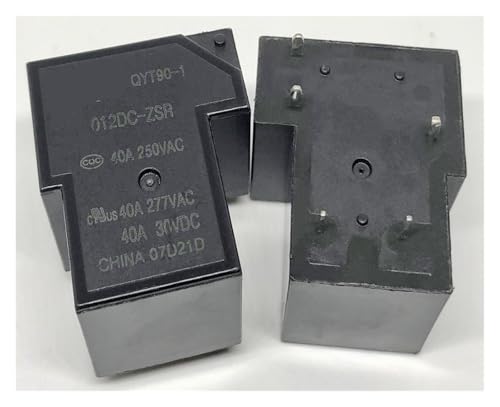 AUOQKQUT 1pc QYT90-1 012DC-ZSR (T90-1C-5P-12V-40A) Relay 5 pins von AUOQKQUT
