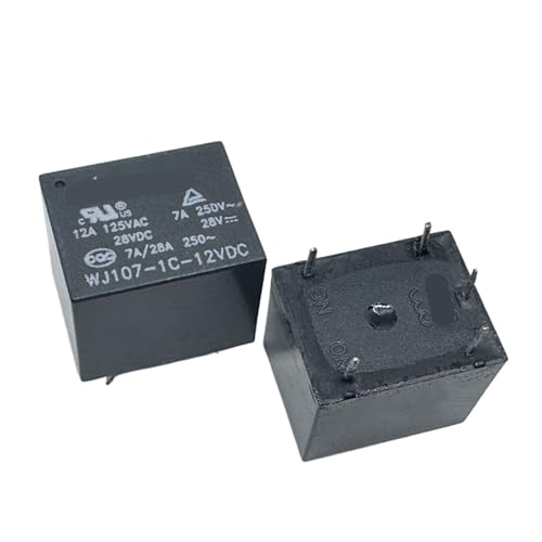 AUOQKQUT 1pc WJ107-1C-12VDC (T73C-12V/24V) Relay 5pins von AUOQKQUT