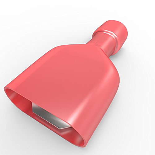 AUPROTEC 100x Vollisolierte Flachstecker 0,5-1,5mm² rot männliche Steckverbinder MDFN Kabel Verbinder Nylon isoliert aus Messing verzinnt von AUPROTEC