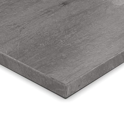 19mm Spanplatte Zuschnitt Atlantic Stone Graphite melaminharzbeschichtet Länge bis 200cm Dekorplatten Zuschnitte mit Umleimer Auswahl: 60 x 70 cm (ABS Kante komplett) von AUPROTEC