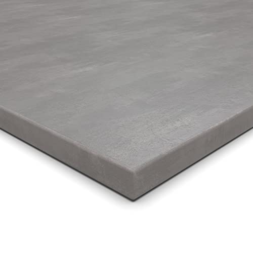 19mm Spanplatte Zuschnitt Beton melaminharzbeschichtet Länge bis 200cm Dekorplatten Zuschnitte mit Umleimer Auswahl: 130 x 80 cm (ABS Kante komplett) von AUPROTEC