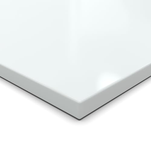 19mm Spanplatte Zuschnitt Kristallweiß melaminharzbeschichtet Länge bis 200cm Dekorplatten Zuschnitte mit 2mm Umleimer Auswahl: 60 x 100 cm (ABS Kante komplett) von AUPROTEC