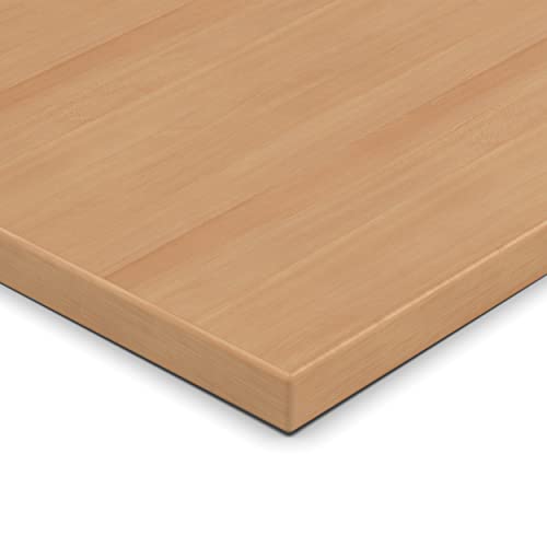 28mm Spanplatte Zuschnitt Weißbuche melaminharzbeschichtet Länge bis 200cm Dekorplatten Zuschnitte mit Umleimer Auswahl: 190 x 40 cm (ABS Kante komplett) von AUPROTEC