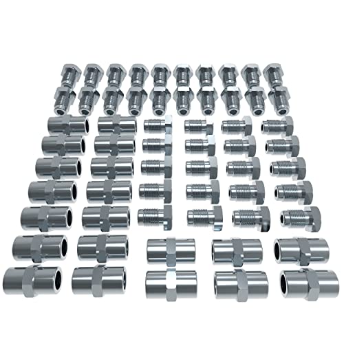 40x Verschraubung + 20x Verbinder für 4,75 mm Bremsleitung Bördel F M10 x 1 Profi Bremsleitungsverbinder SET DIN/ISO 1651 konform 40x Verschraubung + 20x Verbinder für 4,75 mm Bremsleitung Bördel F M10 x 1 Profi Bremsleitungsverbinder SET DIN/ISO 1651 konform von AUPROTEC