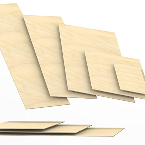 4mm Sperrholz-Platten Zuschnitt Länge bis 150cm Birke Multiplex-Platten Zuschnitte Auswahl: 30x90 cm von AUPROTEC