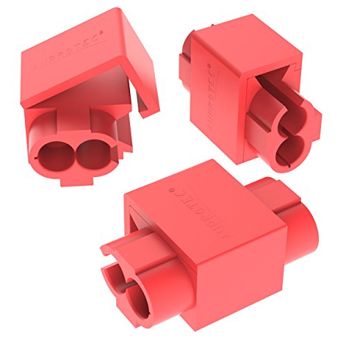 AUPROTEC 100x Kabelabzweiger 0,5-1,0 mm² rot Abzweigverbinder Schneid-Klemmverbinder aus Messing verzinnt PP vollisoliert von AUPROTEC