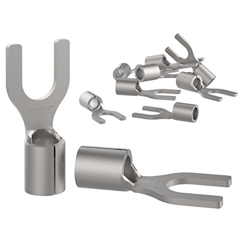 AUPROTEC 10x Gabelkabelschuhe 0,5-1,5 mm² Loch-Ø M8 unisoliert SNB Kabel-Verbinder aus Kupfer verzinnt AUPROTEC 10x Gabelkabelschuhe 0,5-1,5 mm² Loch-Ø M8 unisoliert SNB Kabel-Verbinder aus Kupfer verzinnt von AUPROTEC