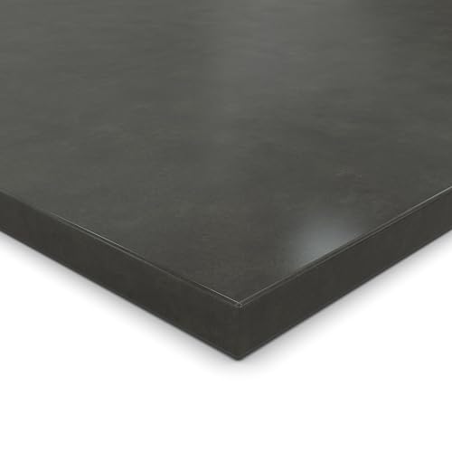 AUPROTEC 19mm Spanplatte Zuschnitt Beton Terragrau melaminharzbeschichtet Länge bis 200cm Dekorplatten Zuschnitte mit Umleimer Auswahl: 90 x 40 cm (ABS Kante komplett) von AUPROTEC