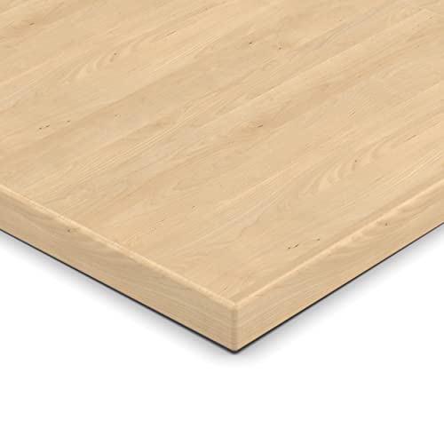 AUPROTEC 19mm Spanplatte Zuschnitt Mandal Ahorn Natur melaminharzbeschichtet Länge bis 200cm Dekorplatten Zuschnitte mit Umleimer Auswahl: 90 x 80 cm (ABS Kante komplett) von AUPROTEC