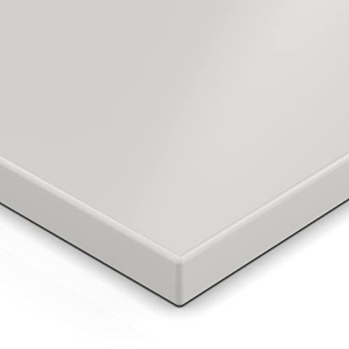AUPROTEC 19mm Spanplatte Zuschnitt grau melaminharzbeschichtet Länge bis 200cm Dekorplatten Zuschnitte mit Umleimer Auswahl: 70 x 70 cm (ABS Kante komplett) von AUPROTEC