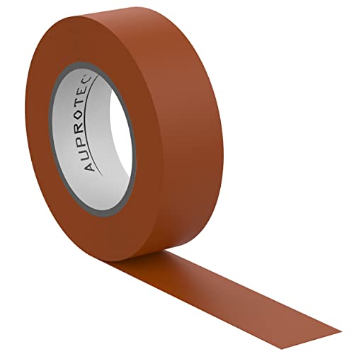 AUPROTEC 1x Isolierband braun 15mm x 10m VDE Isoband PVC Elektriker Klebeband DIN EN 60454-3-1 von AUPROTEC