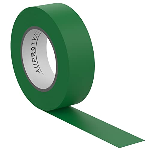 AUPROTEC 1x Isolierband grün 15mm x 10m VDE Isoband PVC Elektriker Klebeband DIN EN 60454-3-1 von AUPROTEC