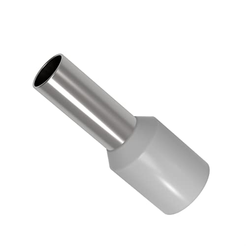 AUPROTEC Aderendhülsen von 0,34-50 mm² isoliert 10-1000 Stück Auswahl: (500 Stück, 4.0 mm² grau) von AUPROTEC