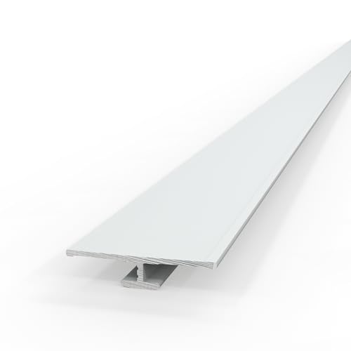 AUPROTEC Aluminium Profil Übergangsprofil Weiß 100cm Alu Rückwand Verbindungsprofil für 3mm Duschrückwände Wandverkleidung Profilleisten für Küchenrückwand von AUPROTEC