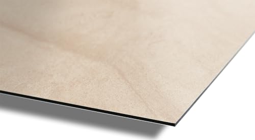 AUPROTEC Aluverbundplatte 3mm Bourgogne Hellbeige 1000 x 1500 mm Rückwandpaneel Aluminium Verbund Platte I wasserbeständige Wandverkleidung I Wanddeko für Wohn- und Feuchträume Auswahl: 100x150 cm von AUPROTEC