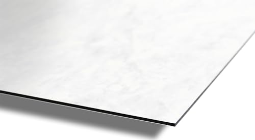 AUPROTEC Aluverbundplatte 3mm Marmor 2200 x 1500 mm Rückwandpaneel Aluminium Verbund Platte I wasserbeständige Wandverkleidung I Wanddeko für Wohn- und Feuchträume Auswahl: 220x150 cm von AUPROTEC