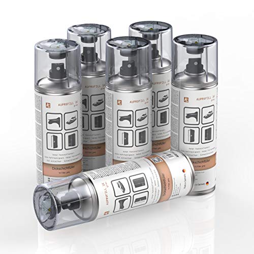 AUPROTEC Dickschichtfüller AUPROFILL 1K Filler Grundierung für Autolack Primer Spray grau 6x 400ml von AUPROTEC