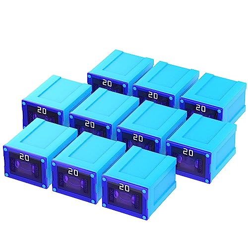 AUPROTEC JCASE LP Blocksicherung Low Profile OTO JLP Female 20A - 60A Auswahl: 20A Ampere türkis, 10 Stück von AUPROTEC