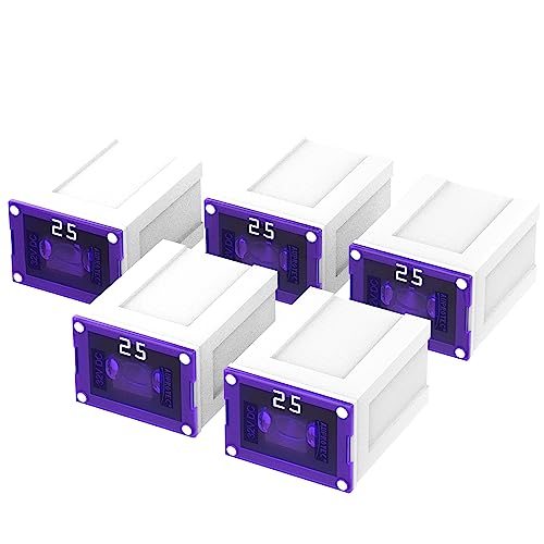 AUPROTEC JCASE LP Blocksicherung Low Profile OTO JLP Female 20A - 60A Auswahl: 25A Ampere weiß, 5 Stück von AUPROTEC