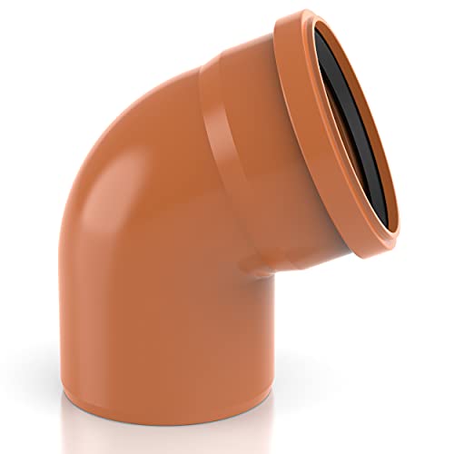AUPROTEC KG Rohr Bogen DN160 Kanalrohr Abwasserrohr Rohrbogen 67,5° 1 Stück von AUPROTEC