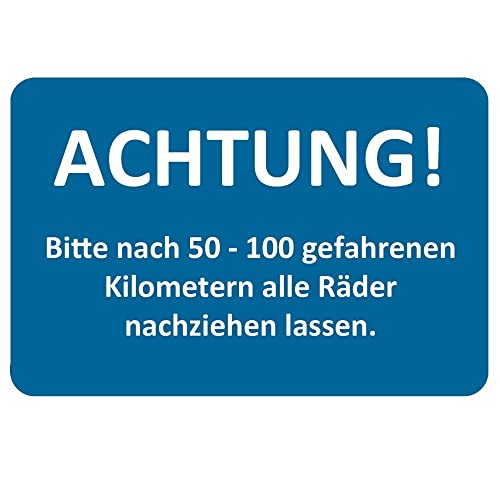 AUPROTEC Kundendienst Aufkleber Werkstatt Serviceaufkleber Auswahl: 5 Stück, Räder nachziehen von AUPROTEC