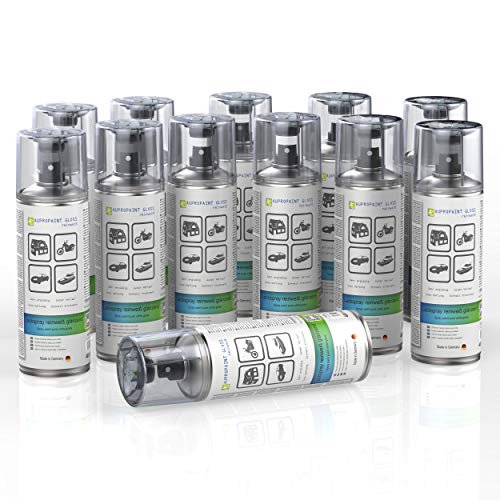 AUPROTEC Lackspray AUPROPAINT GLOSS weiß glänzend Sprühlack Glanzlack Auto Lack Spray 12x 400ml von AUPROTEC