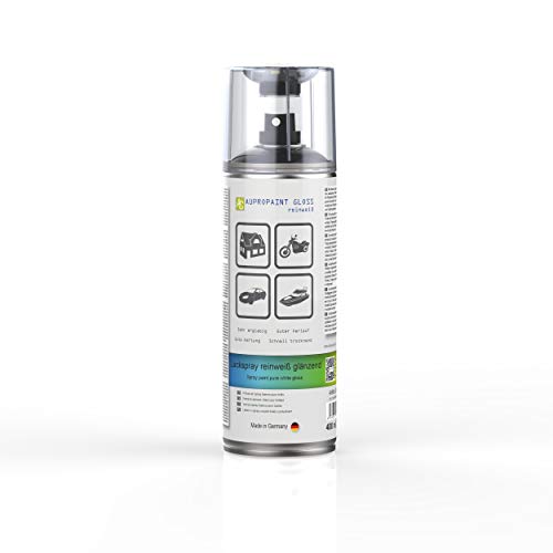 AUPROTEC Lackspray AUPROPAINT GLOSS weiß glänzend Sprühlack Glanzlack Auto Lack Spray 1x 400ml von AUPROTEC