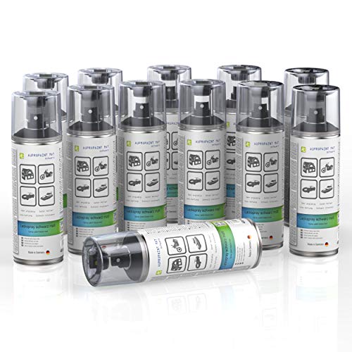 AUPROTEC Lackspray AUPROPAINT MAT schwarz matt Sprühlack Auto Lack Spray 12x 400ml von AUPROTEC