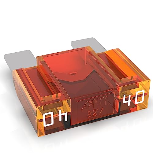AUPROTEC Maxi Flachstecksicherung 20A - 80A Stecksicherung Schmelzsicherung Auswahl: 40A Ampere orange, 1 Stück von AUPROTEC