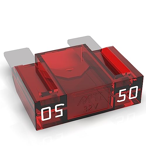 AUPROTEC Maxi Flachstecksicherung 20A - 80A Stecksicherung Schmelzsicherung Auswahl: 50A Ampere rot, 50 Stück AUPROTEC Maxi Flachstecksicherung 20A - 80A Stecksicherung Schmelzsicherung Auswahl: 50A Ampere rot, 50 Stück von AUPROTEC