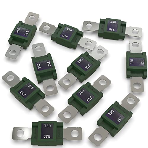 AUPROTEC Mega Hochstromsicherung Schraubsicherung 80A - 500A Auswahl: 350A Ampere grün, 10 Stück von AUPROTEC