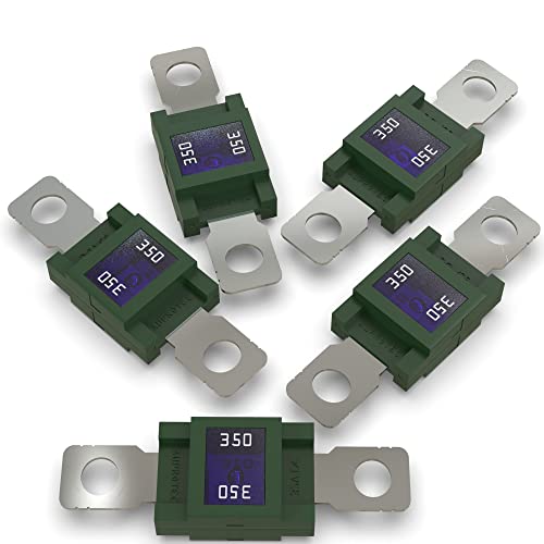 AUPROTEC Mega Hochstromsicherung Schraubsicherung 80A - 500A Auswahl: 350A Ampere grün, 5 Stück von AUPROTEC