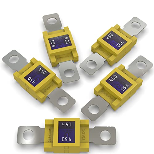 AUPROTEC Mega Hochstromsicherung Schraubsicherung 80A - 500A Auswahl: 450A Ampere gelb, 5 Stück AUPROTEC Mega Hochstromsicherung Schraubsicherung 80A - 500A Auswahl: 450A Ampere gelb, 5 Stück von AUPROTEC