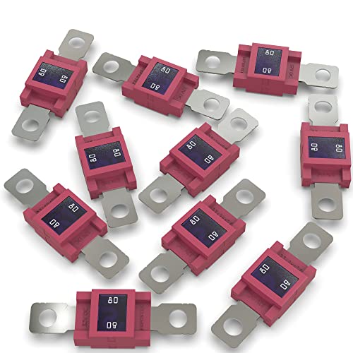 AUPROTEC Mega Hochstromsicherung Schraubsicherung 80A - 500A Auswahl: 80A Ampere rot, 10 Stück AUPROTEC Mega Hochstromsicherung Schraubsicherung 80A - 500A Auswahl: 80A Ampere rot, 10 Stück von AUPROTEC