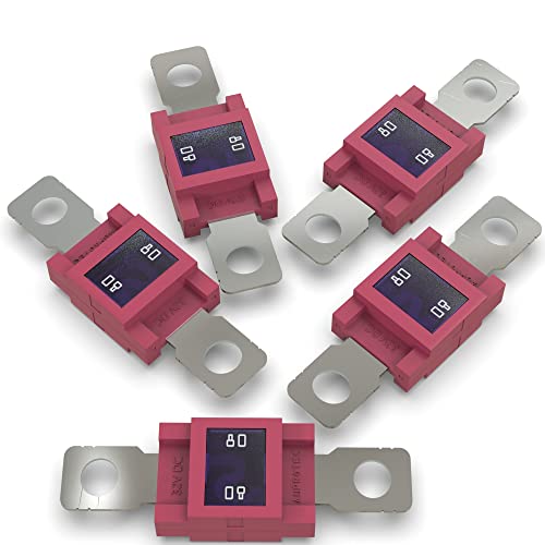 AUPROTEC Mega Hochstromsicherung Schraubsicherung 80A - 500A Auswahl: 80A Ampere rot, 5 Stück AUPROTEC Mega Hochstromsicherung Schraubsicherung 80A - 500A Auswahl: 80A Ampere rot, 5 Stück von AUPROTEC