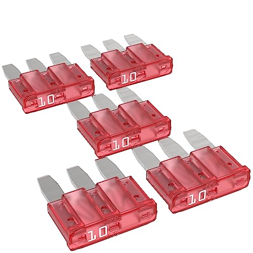 AUPROTEC Micro 3 Kfz Sicherungen Flachstecksicherungen MikrOTO III 5A - 15A Auswahl: 10A Ampere rot, 5 Stück AUPROTEC Micro 3 Kfz Sicherungen Flachstecksicherungen MikrOTO III 5A - 15A Auswahl: 10A Ampere rot, 5 Stück von AUPROTEC