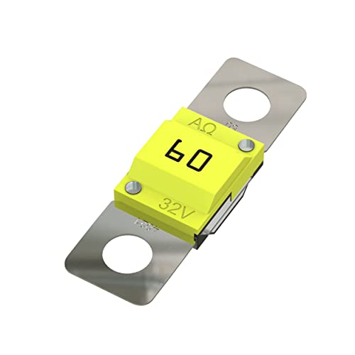 AUPROTEC Midi Hochstromsicherung Schraubsicherung 40A - 100A Auswahl: 60A Ampere gelb, 20 Stück von AUPROTEC