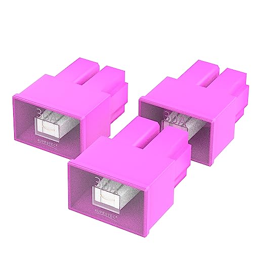 AUPROTEC PAL AS Blocksicherung Female OTO AS Japan 20A - 60A Auswahl: 30A Ampere pink, 3 Stück von AUPROTEC