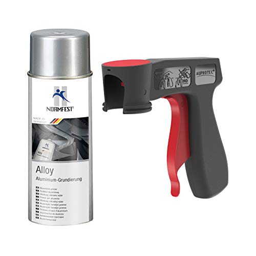 AUPROTEC Pistolengriff + Normfest Aluminium Grundierung Alloy Alu Grund Aluspray 600°C hitzebeständig Spray 1x 400ml AUPROTEC Pistolengriff + Normfest Aluminium Grundierung Alloy Alu Grund Aluspray 600°C hitzebeständig Spray 1x 400ml von AUPROTEC