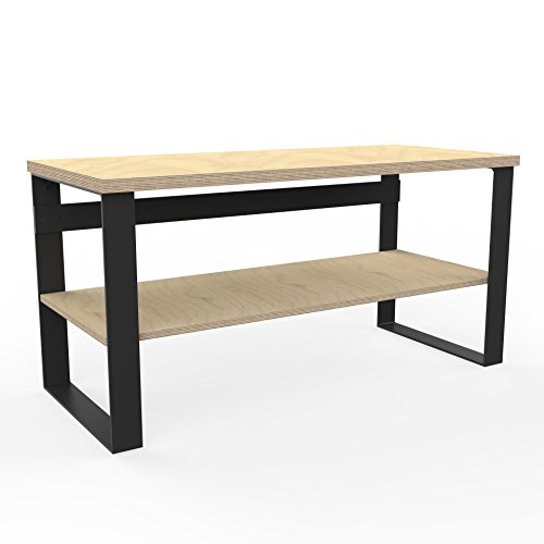 AUPROTEC Profi Design Werkbank 1500 x 750 x 850 mm + Multiplex Arbeitsplatte 40mm Massiv Arbeitstisch von AUPROTEC